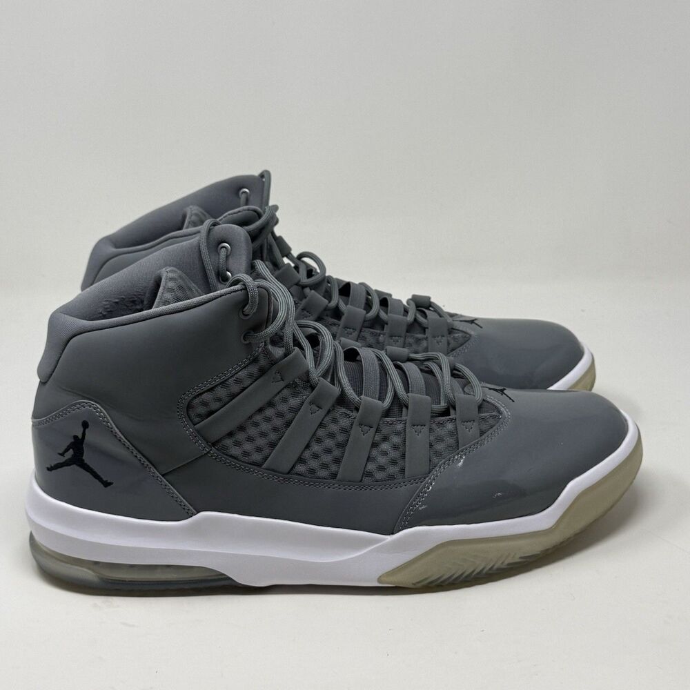Jordan Max Aura Cool Grey White Mens 14 Basketball Shoes Sneakers AQ9084-010